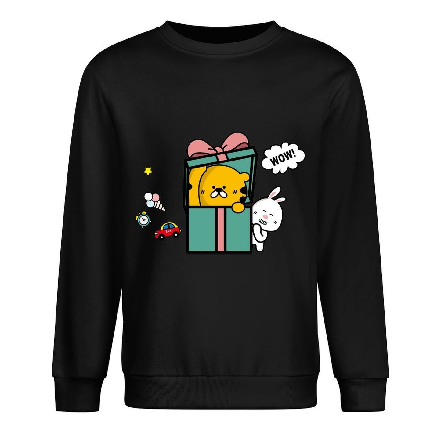 Front Patterned Long Sleeve TopSport Clean Edges