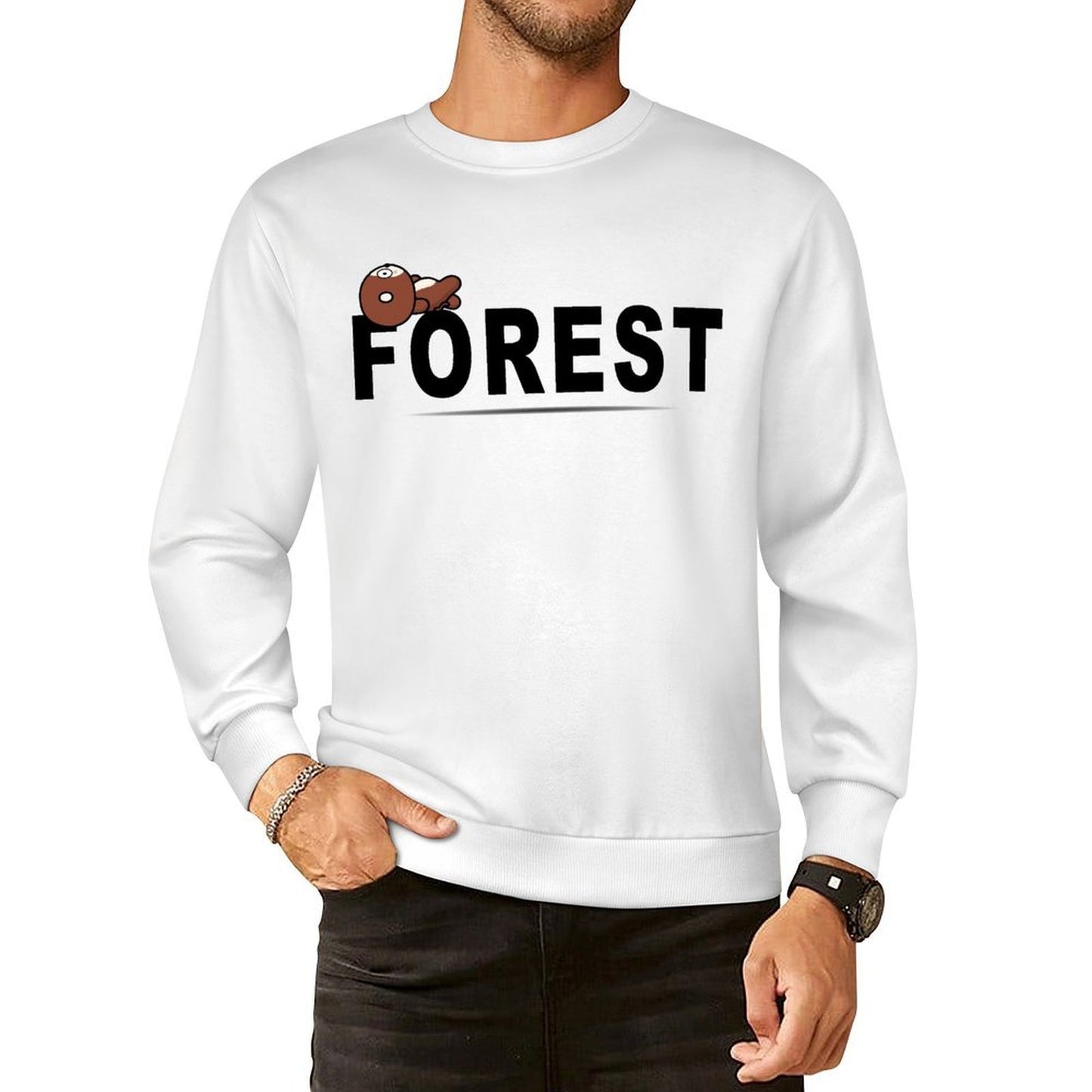Front Patterned Long Sleeve TopClassic Fit Lifestyle