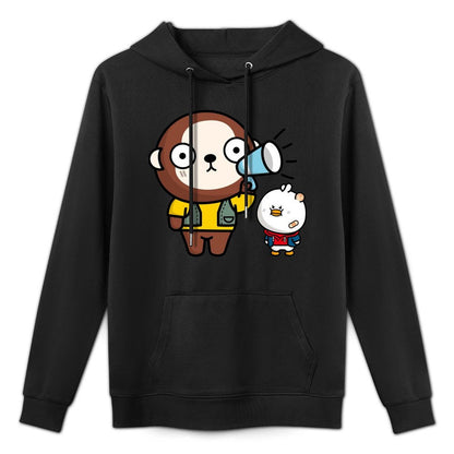 Oversized Casual Front Graphic Hoodies