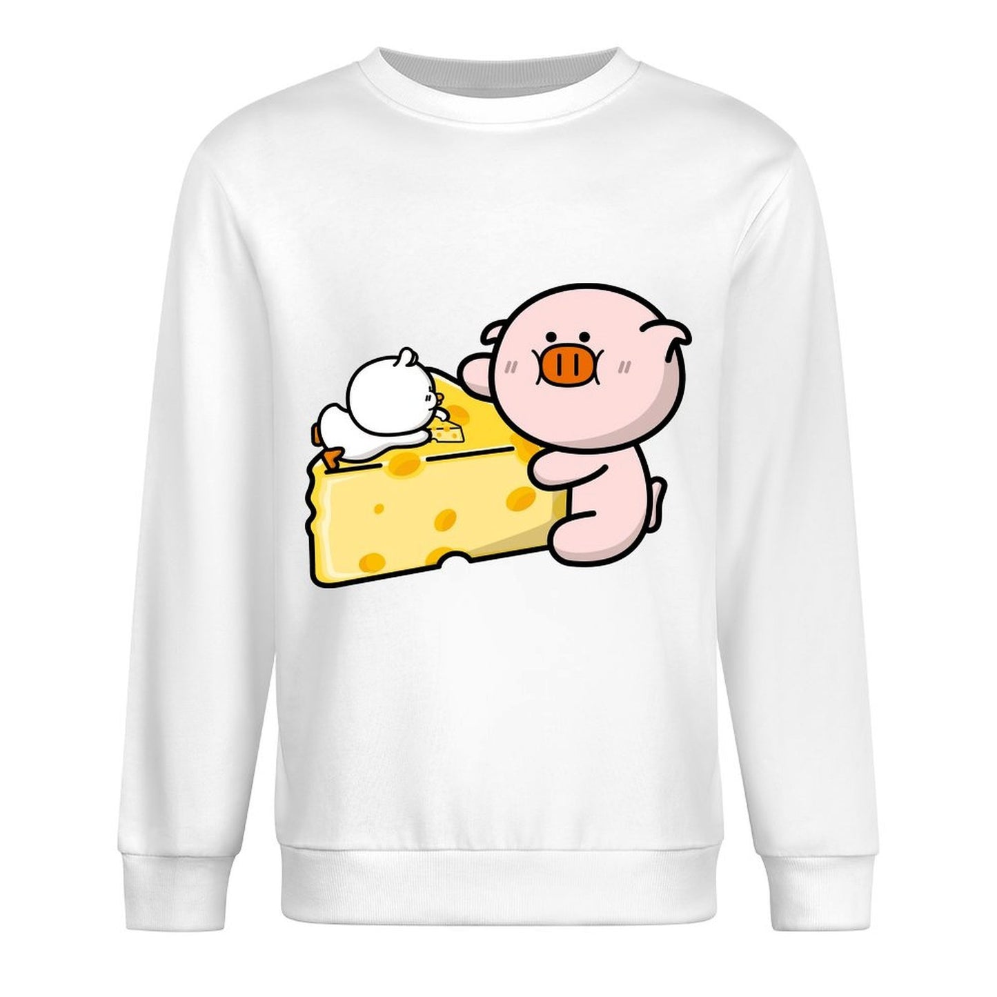 Front Patterned Long Sleeve TopEasyWear Batch-Printed