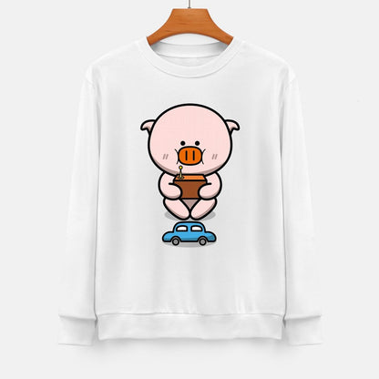 Front Patterned Long Sleeve TopAllDay Retro