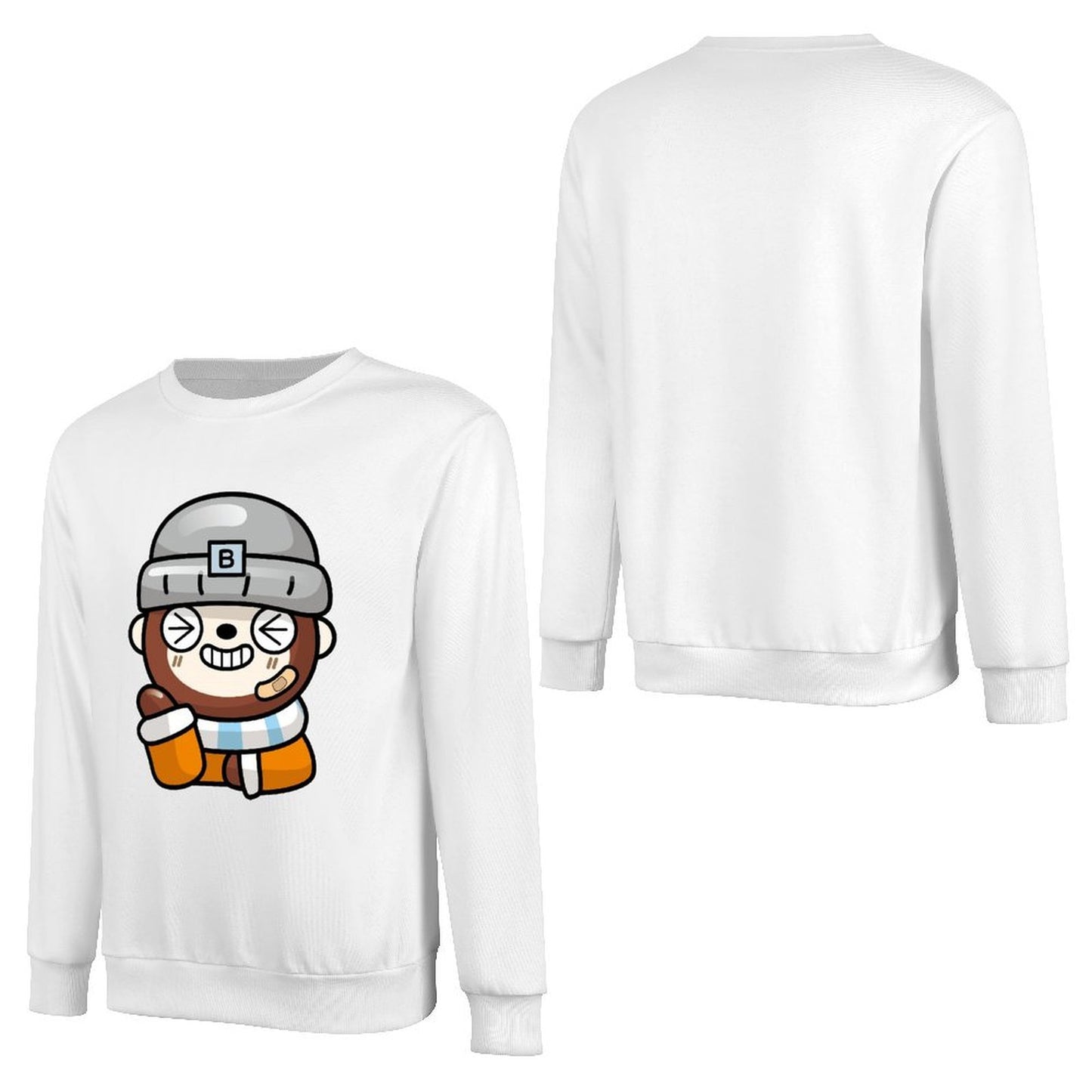 Front Patterned Long Sleeve TopPerformance Smooth Feel