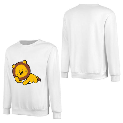 Front Patterned Long Sleeve TopDouble-Stitched CleanCut