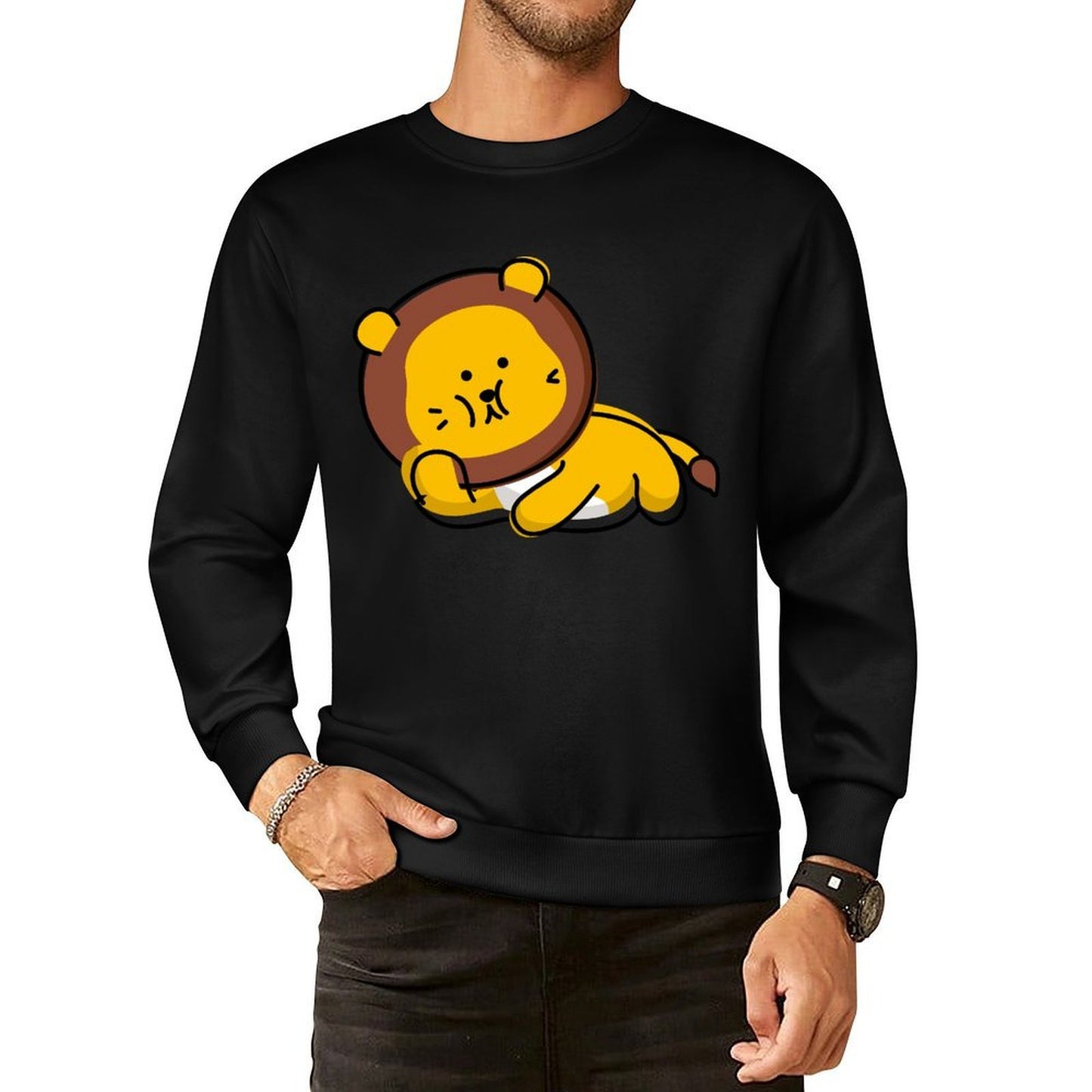 Front Patterned Long Sleeve TopPremium Finish AllDay