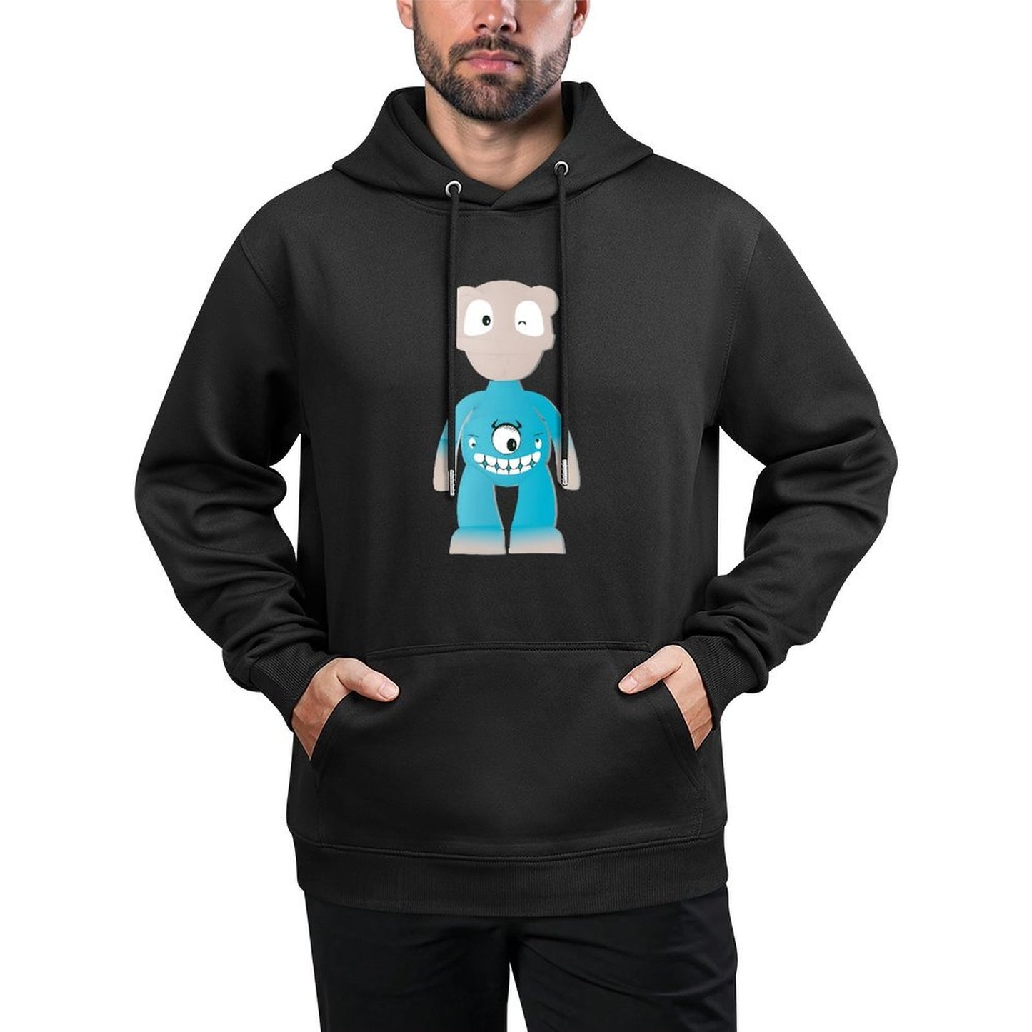 IPIB 250g Hooded Pocket Sweatshirt Front GraphicMen's Hooded  Sweatshirt6000142-2
