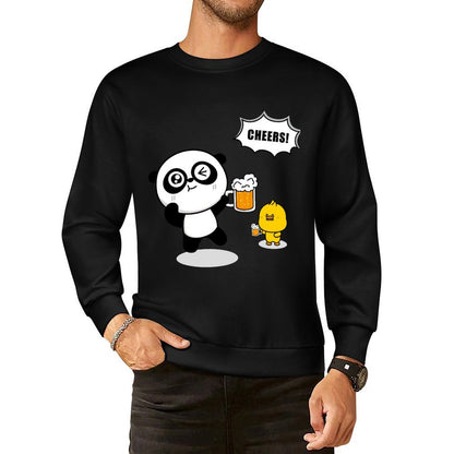 Front Patterned Long Sleeve TopSmoothWear Breathable