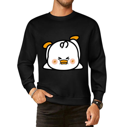 Front Patterned Long Sleeve TopClean Edges Solid