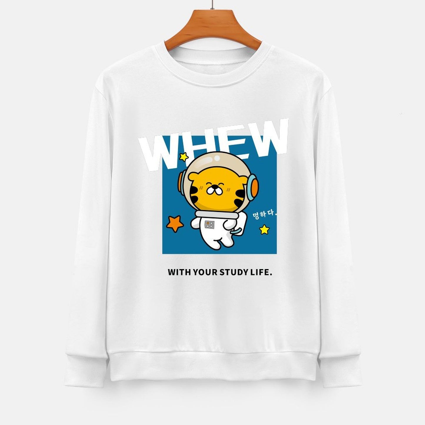 Front Patterned Long Sleeve TopStandard Vibrant Colors