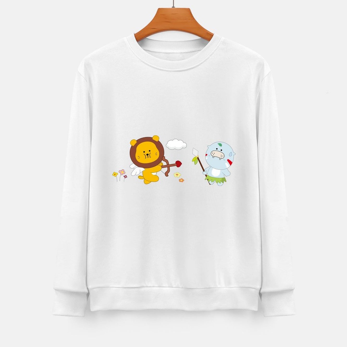 Front Patterned Long Sleeve TopClean Edges Unisex