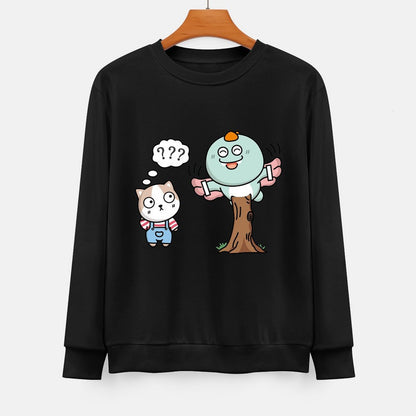  Front Patterned Long Sleeve TopEasyWear Fade-Proof