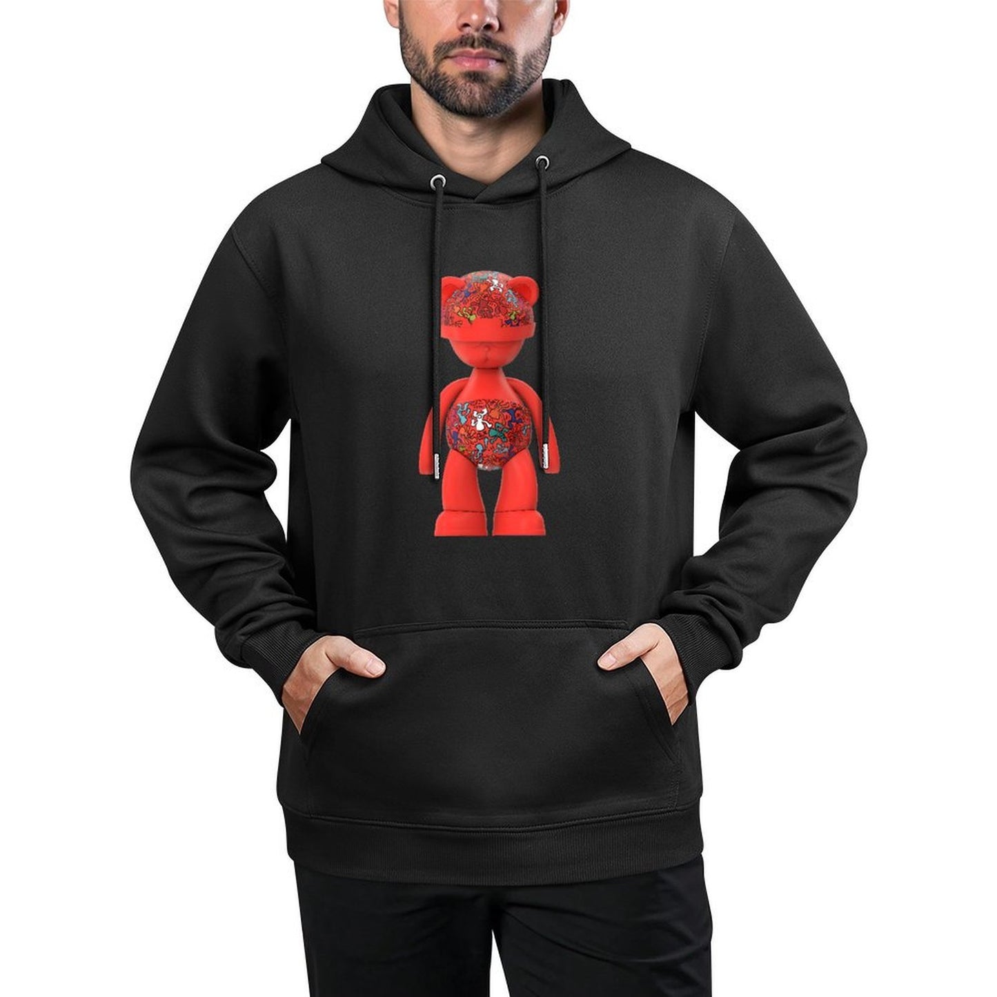 IPIB 250g Hooded Pocket Sweatshirt Front GraphicMen's Hooded  Sweatshirt6000071-1