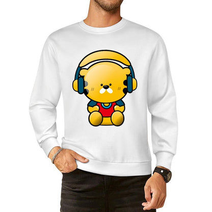 Front Patterned Long Sleeve TopNatural StreetStyle