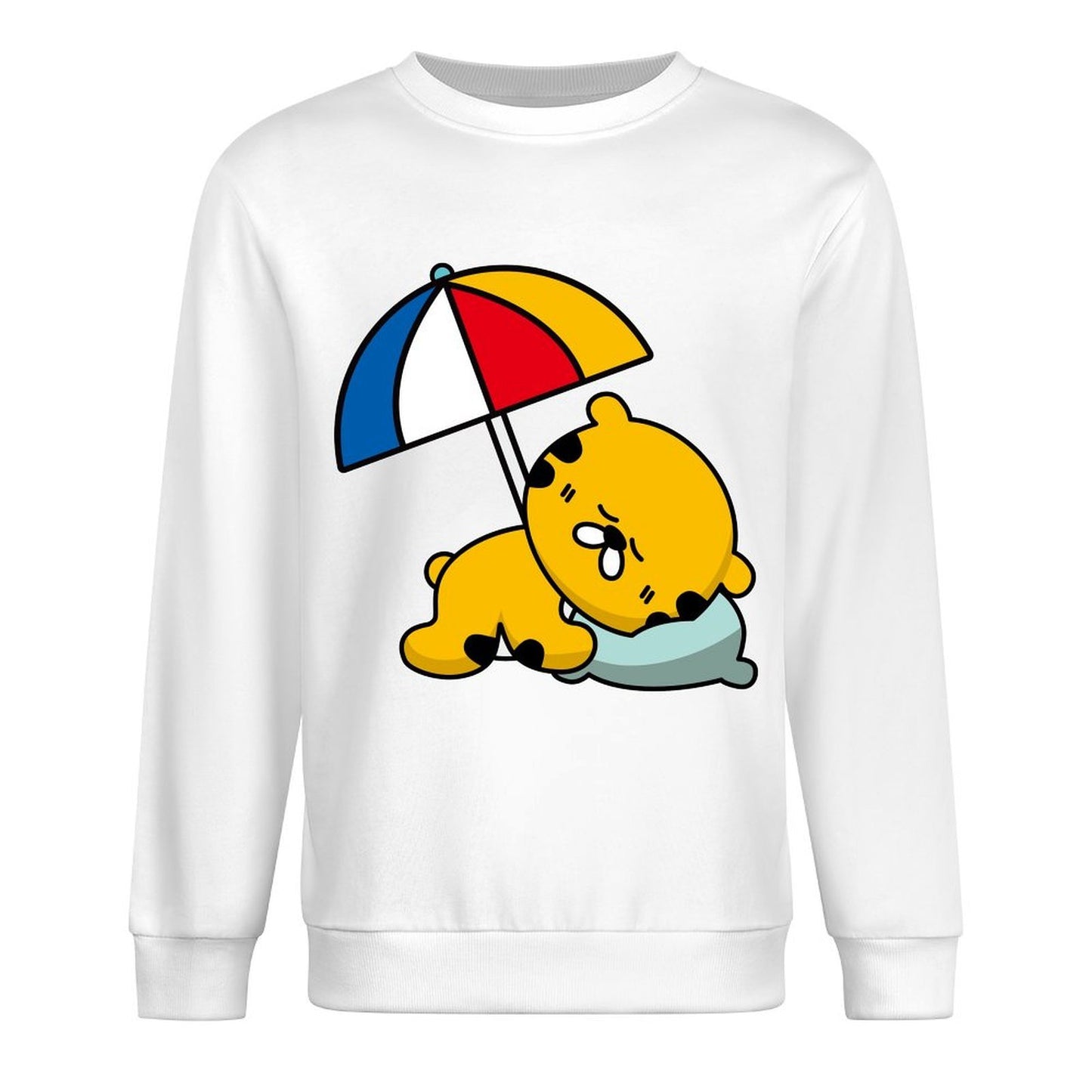 Front Patterned Long Sleeve TopClassicLine Everyday