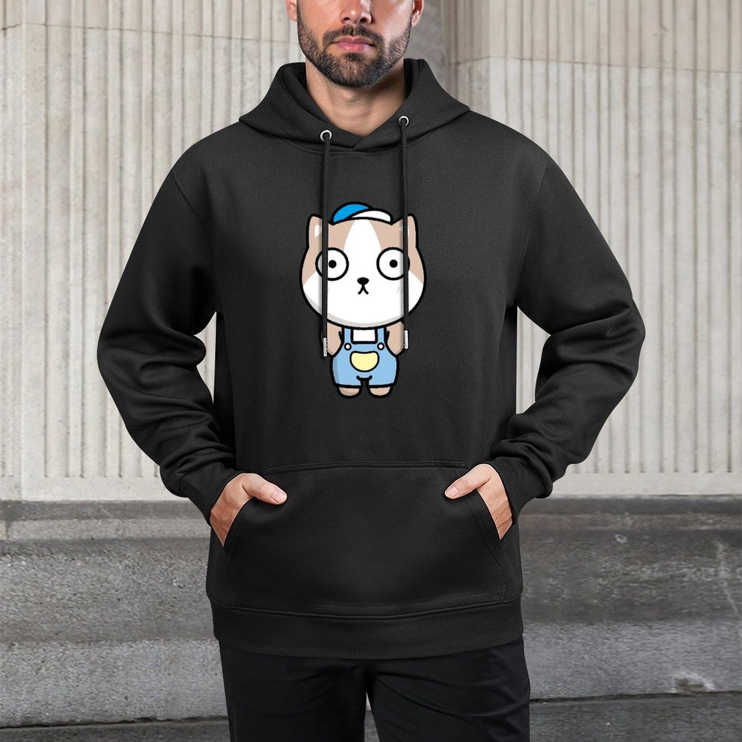 Batch-Printed LooseFit Front Graphic Hoodies