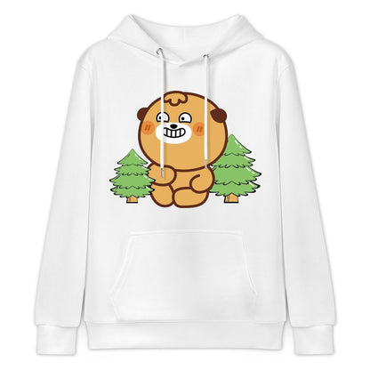 Printing Slim Fit Front Graphic Hoodies