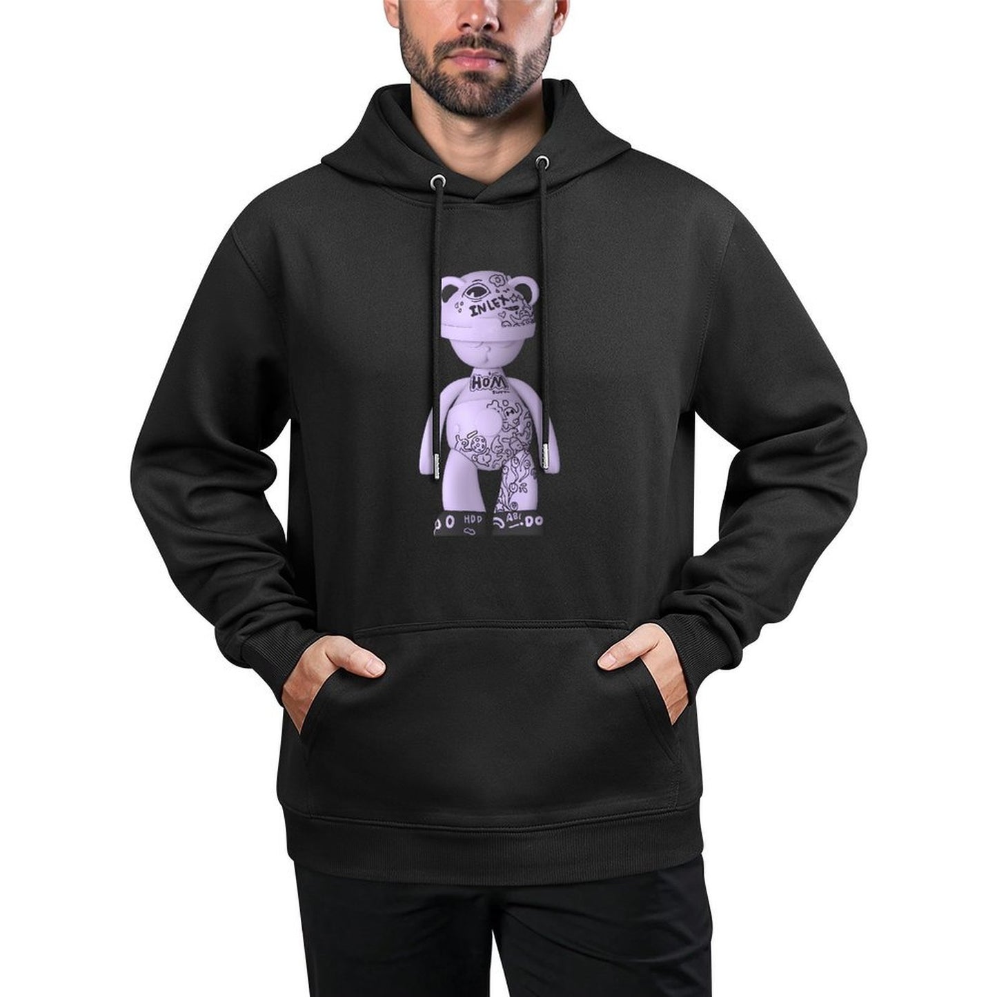 IPIB 250g Hooded Pocket Sweatshirt Front GraphicMen's Hooded  Sweatshirt6000109-4