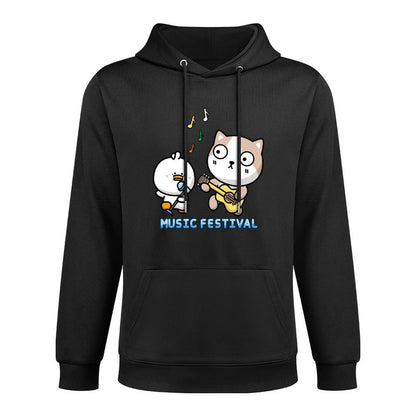 Regular LooseFit Front Graphic Hoodies