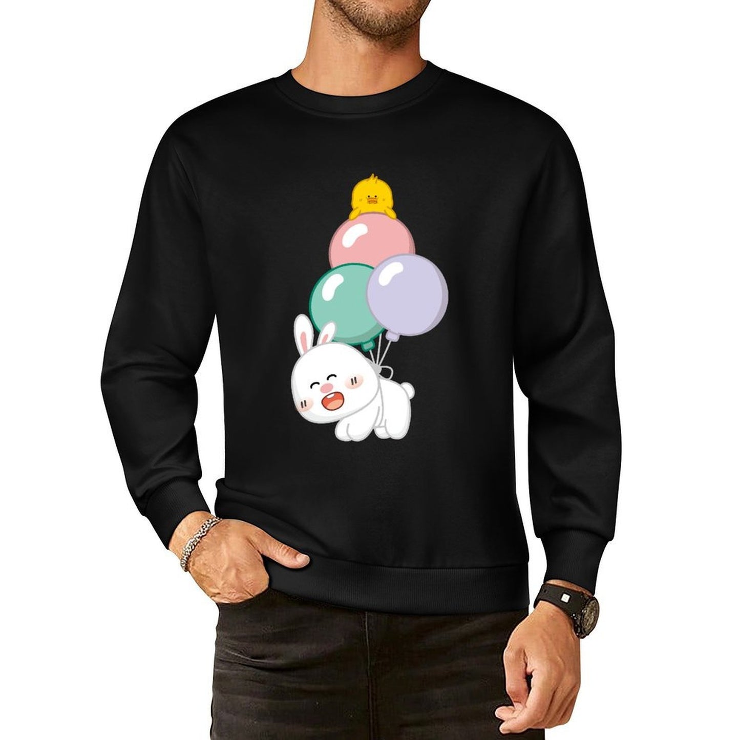 Front Patterned Long Sleeve TopUrban EssentialFit