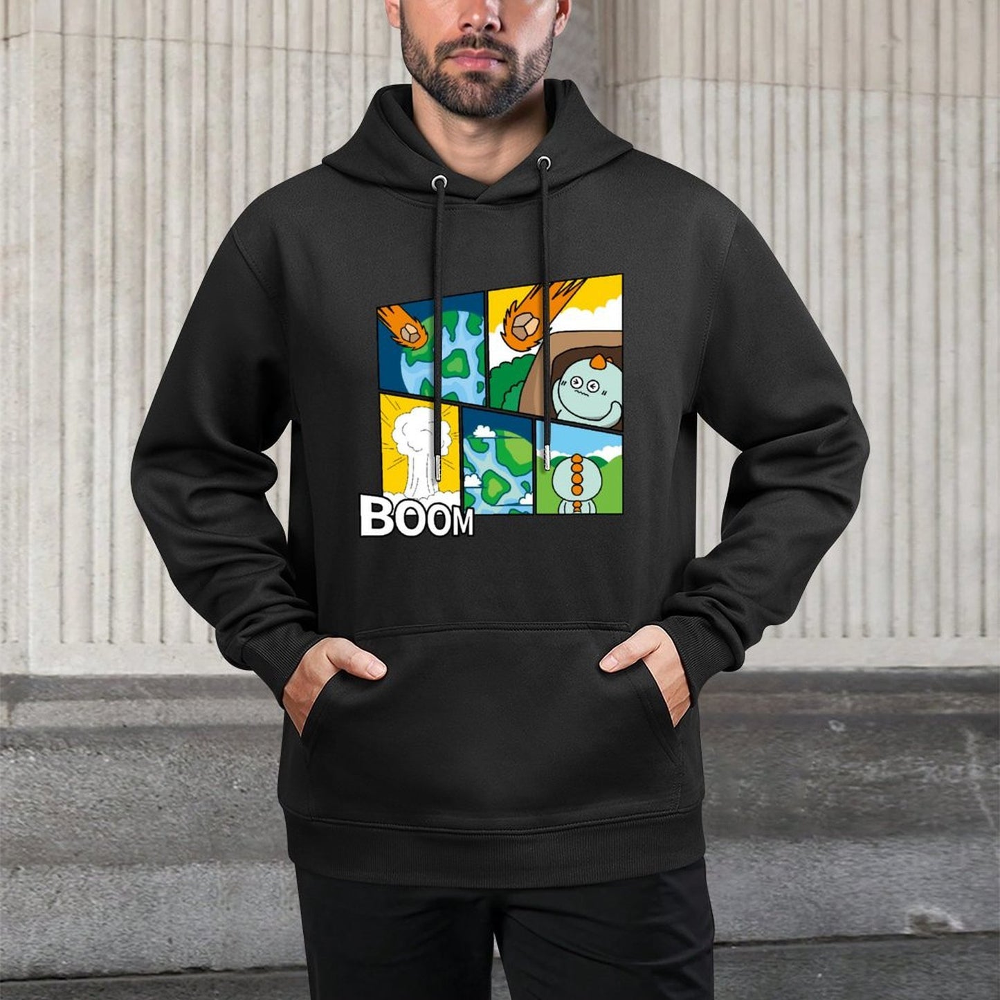 Minimalist Active Front Graphic Hoodies