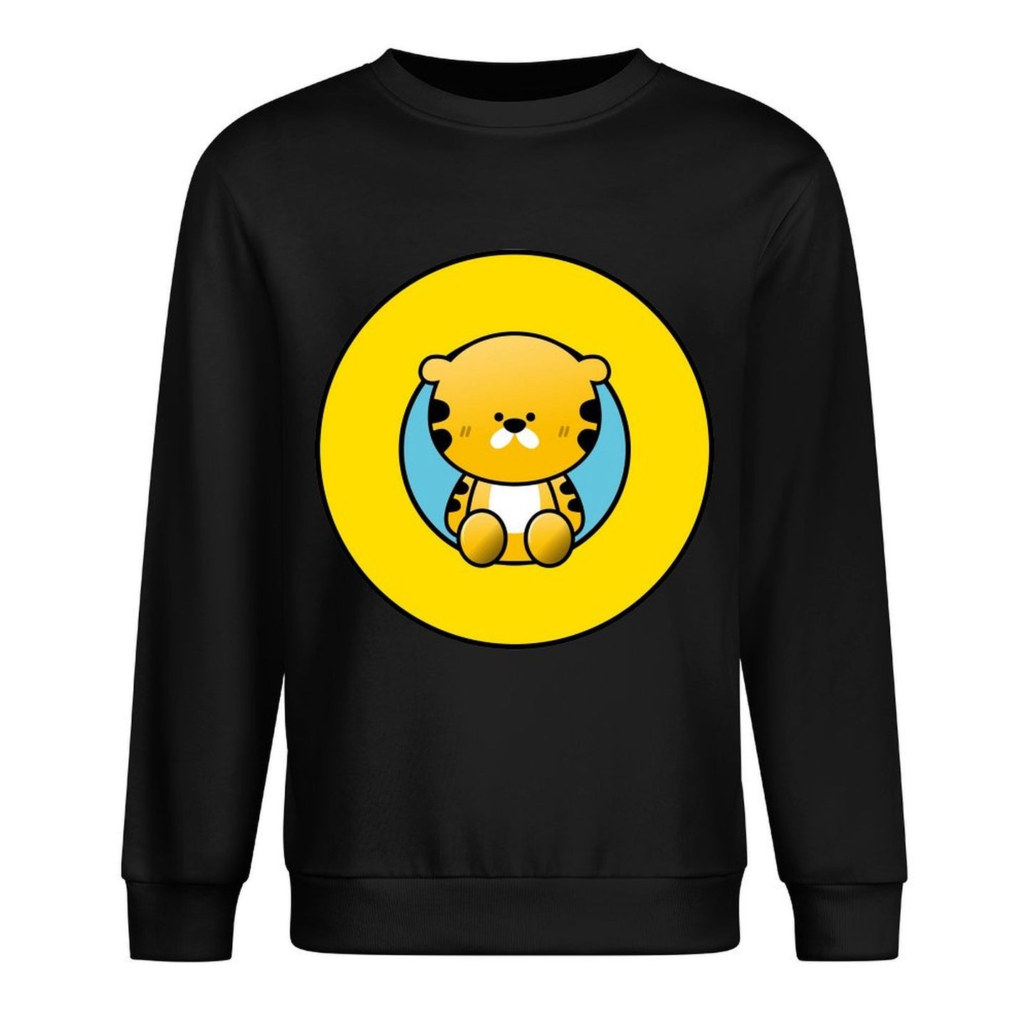 Front Patterned Long Sleeve TopFade-Proof Reliable