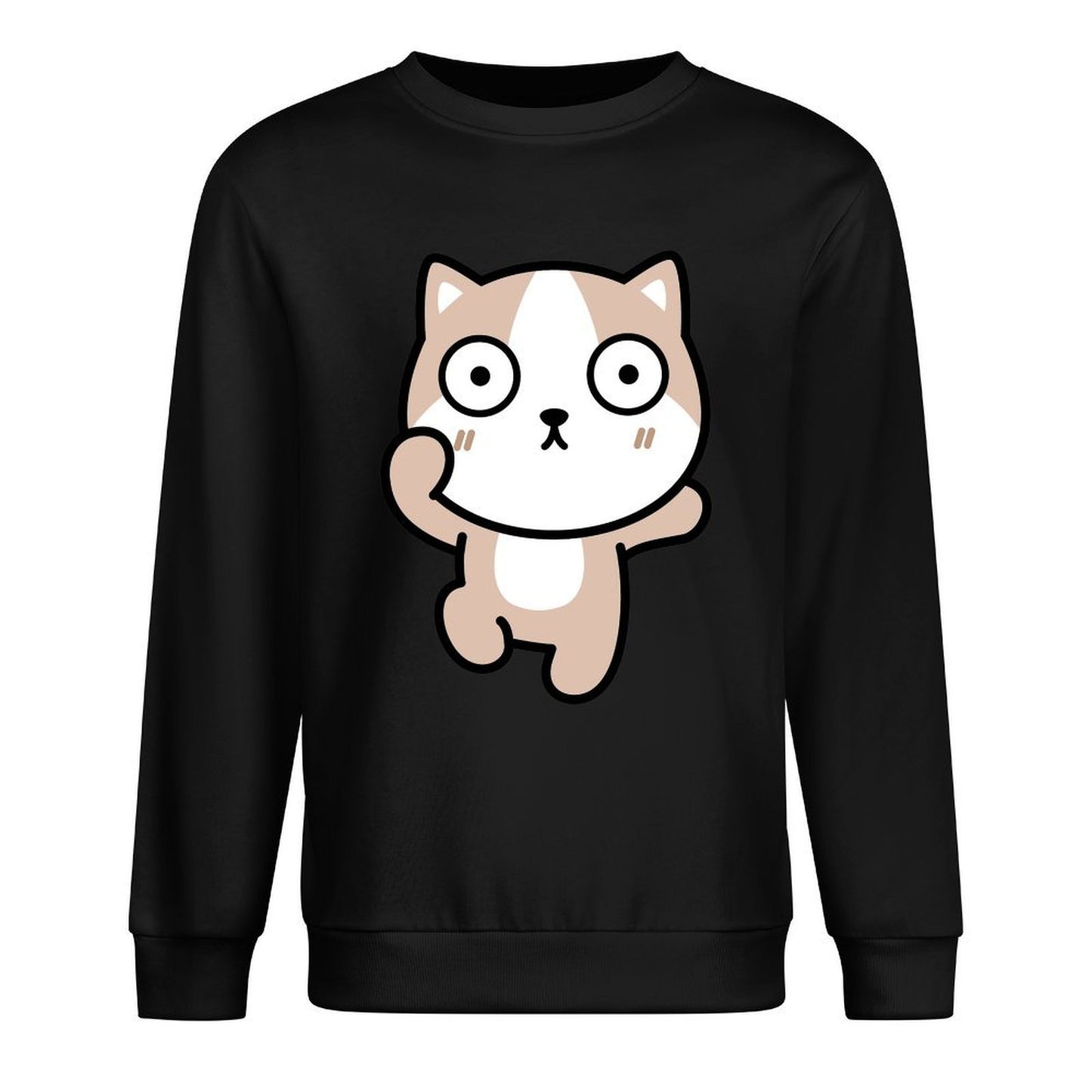 Front Patterned Long Sleeve TopWeekend LooseFit