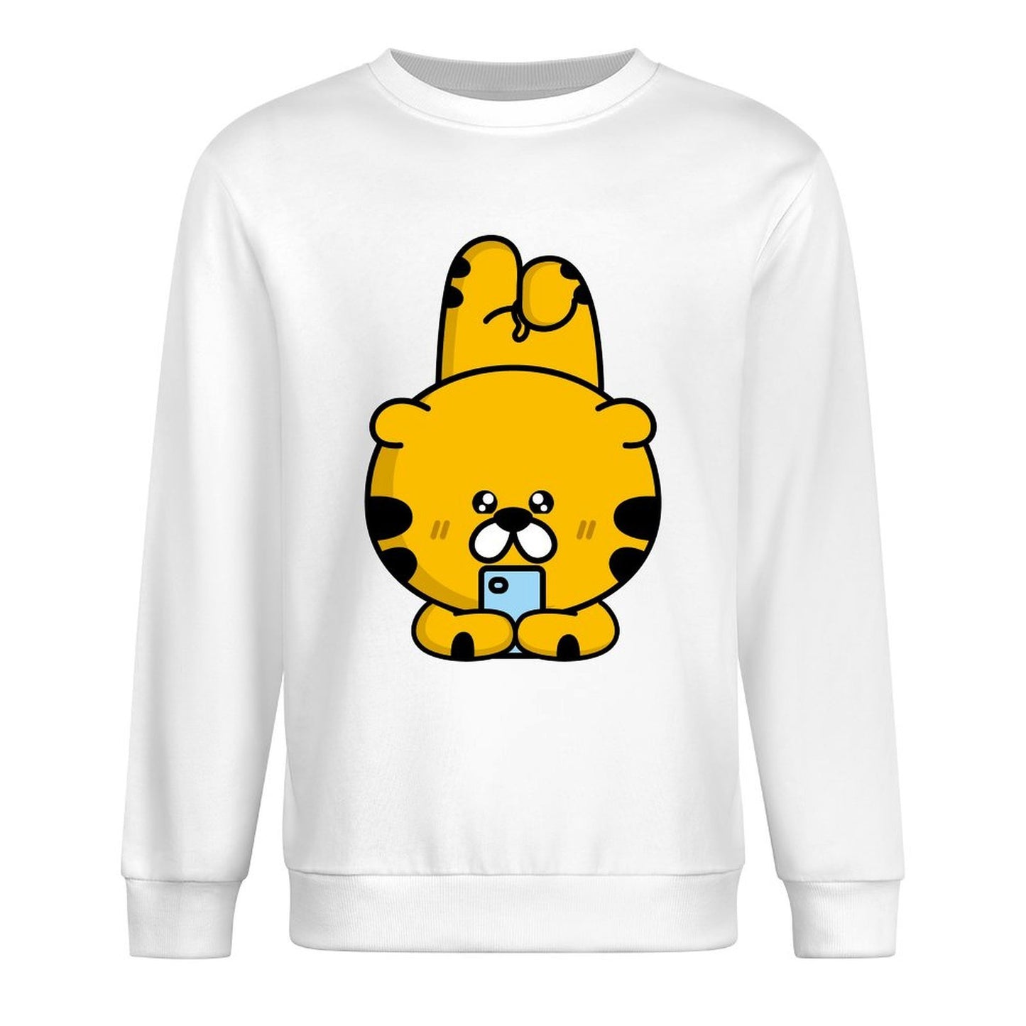 Front Patterned Long Sleeve TopStreetFit Standard