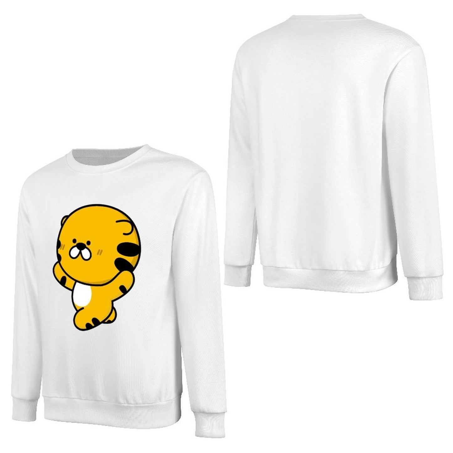 Front Patterned Long Sleeve TopMidweight Sport