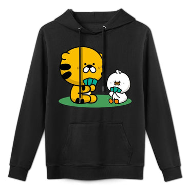 Relaxed Fit Clean Edges Front Graphic Hoodies