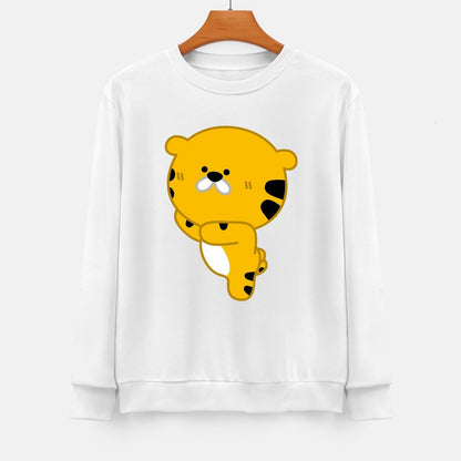 Front Patterned Long Sleeve TopSoft-Touch Crisp Print