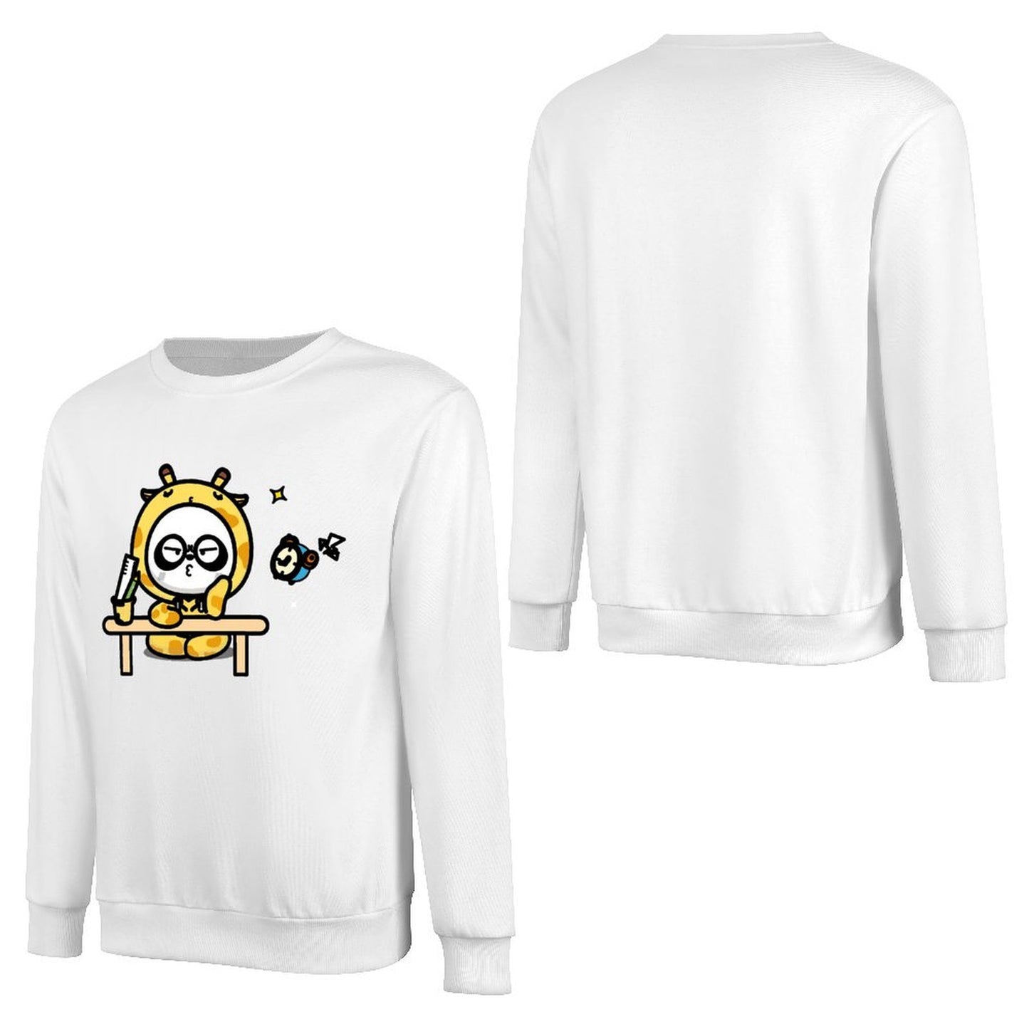 Front Patterned Long Sleeve TopClassicStyle EverydayTee