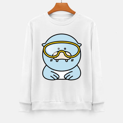 Front Patterned Long Sleeve TopSmoothWear Casual