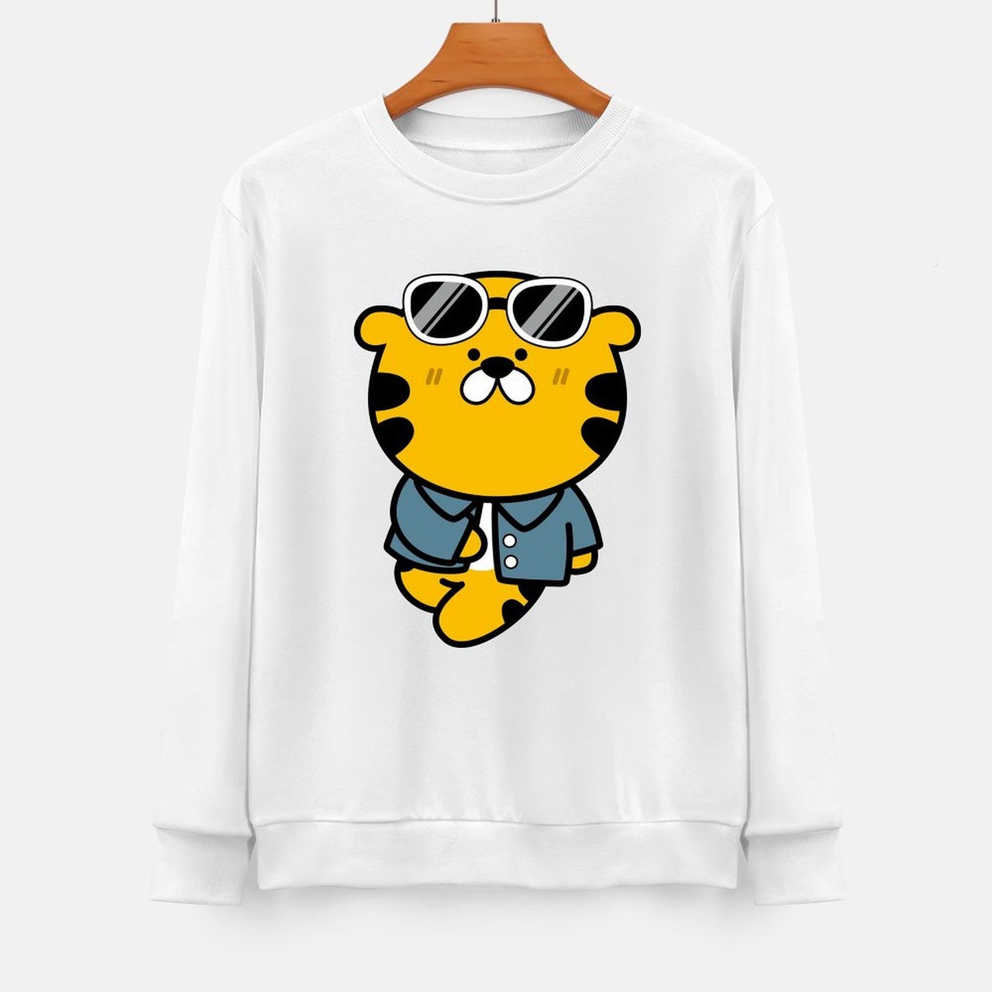 Front Patterned Long Sleeve TopComfort Outdoor