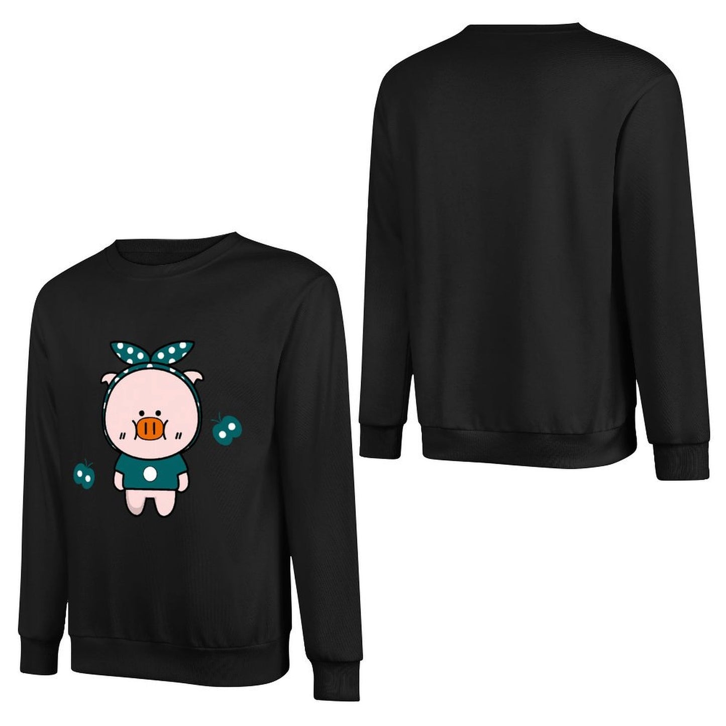 Front Patterned Long Sleeve TopRelaxed Standard
