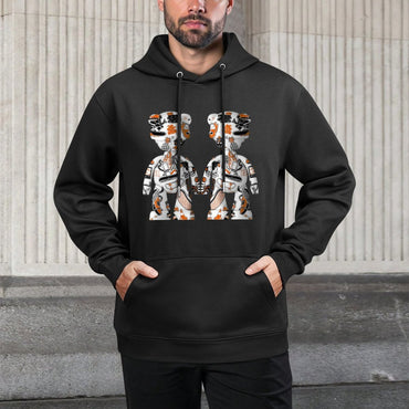 IPIB 250g Hooded Pocket Sweatshirt Front GraphicMen's Hooded  Sweatshirt6000085-3