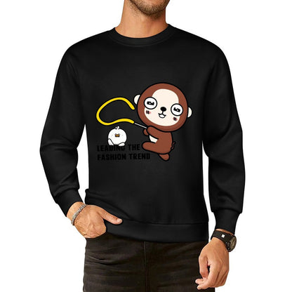 Front Patterned Long Sleeve TopStreetStyle Soft