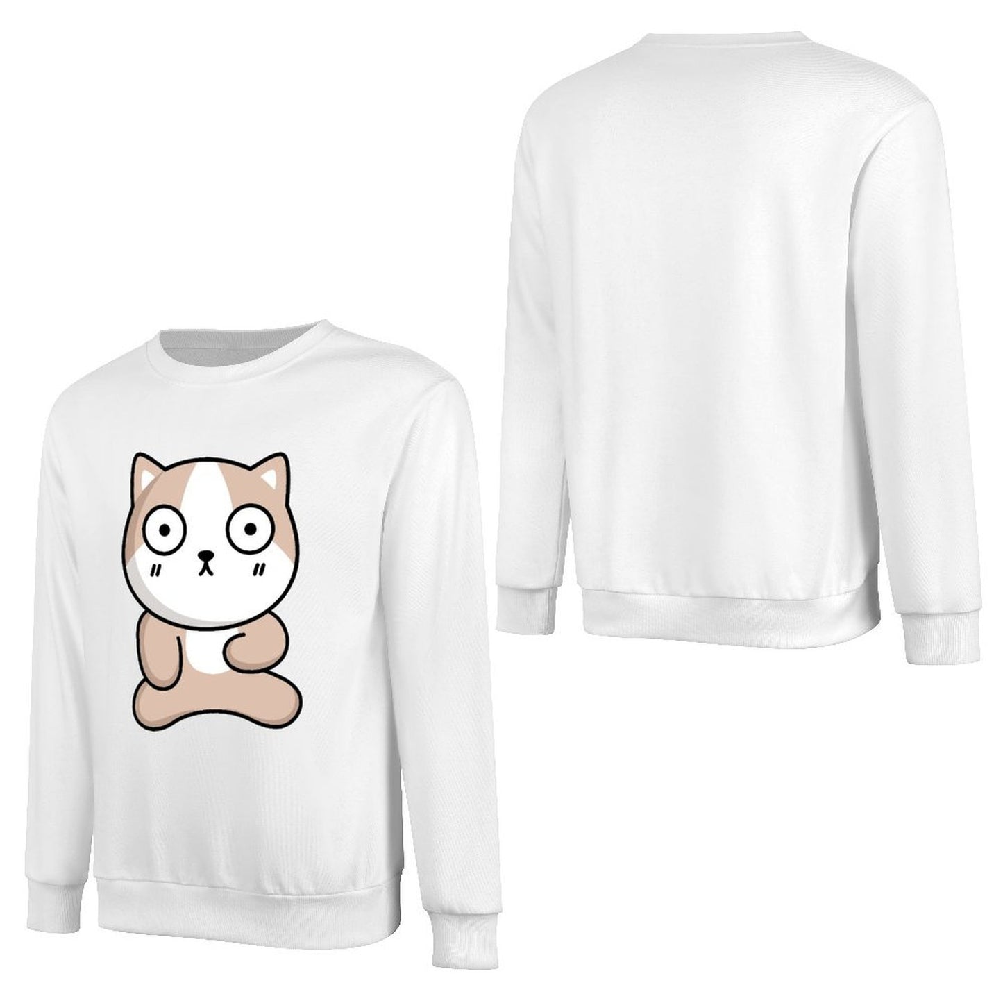 Front Patterned Long Sleeve TopColorfast YearRound