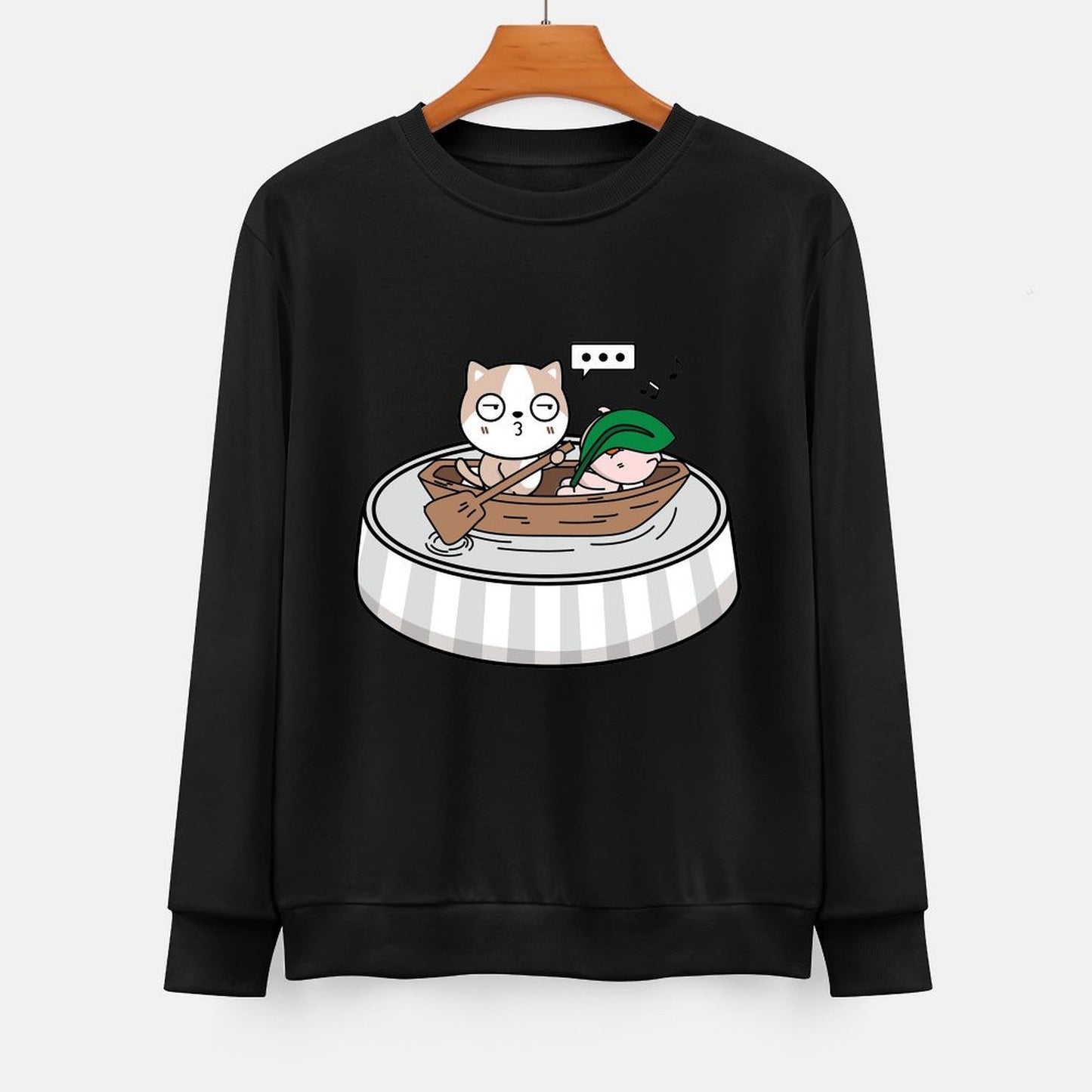 Front Patterned Long Sleeve TopWeekend Neat