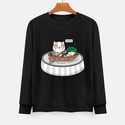 Front Patterned Long Sleeve TopWeekend Neat