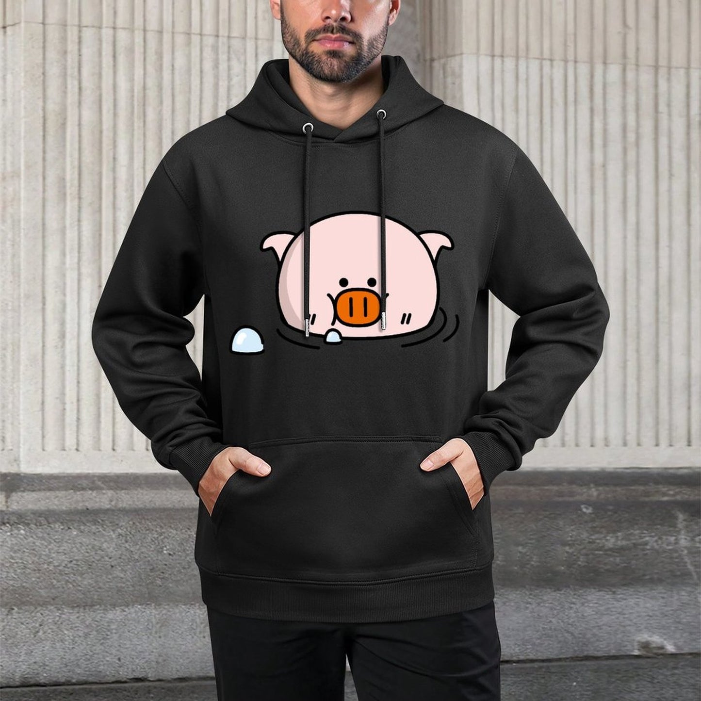IPBR 250g Hooded Pocket Sweatshirt Front GraphicMen's Hooded  Sweatshirt4000660