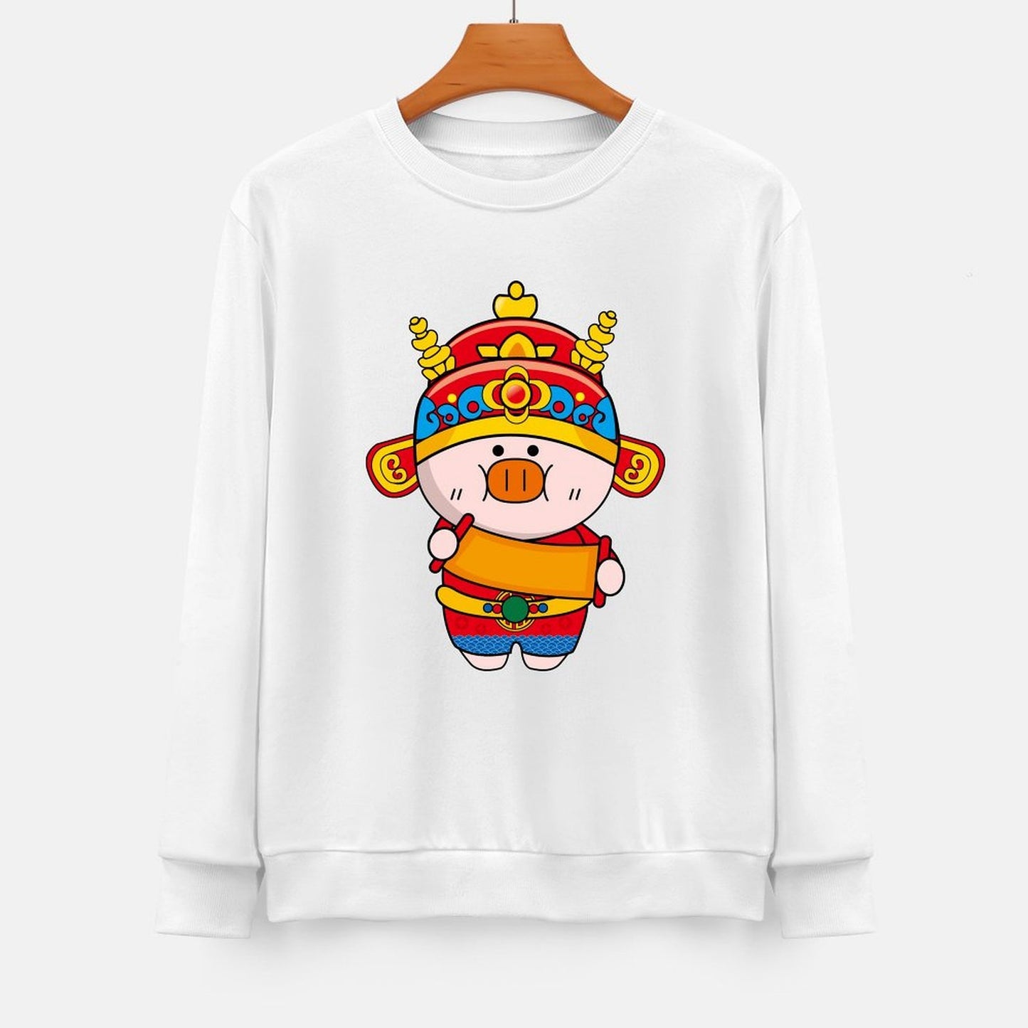 Front Patterned Long Sleeve TopRegular