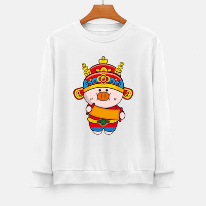 Front Patterned Long Sleeve TopRegular