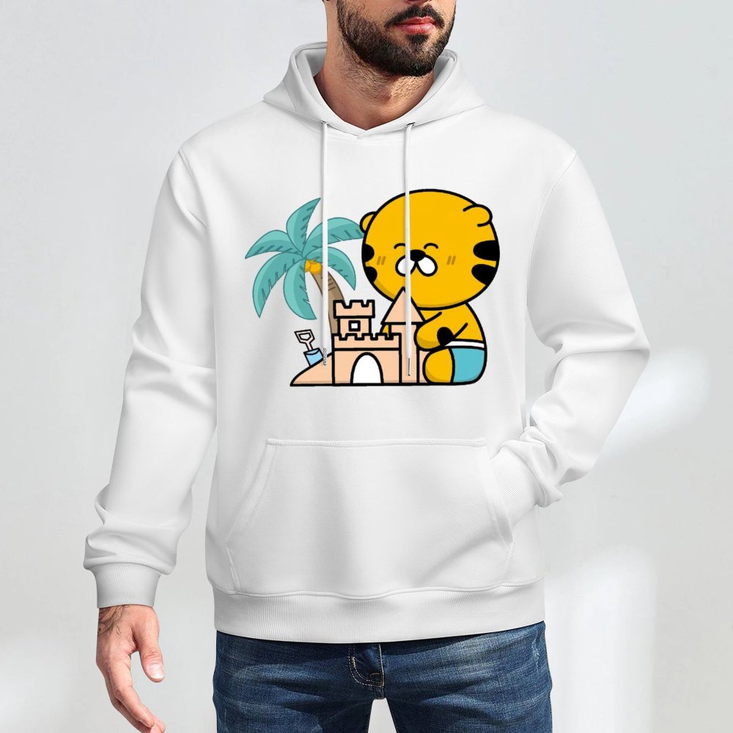 Smooth Feel Neutral Front Graphic Hoodies