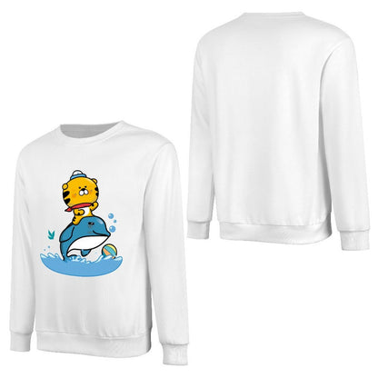 Front Patterned Long Sleeve TopPure Smooth Feel