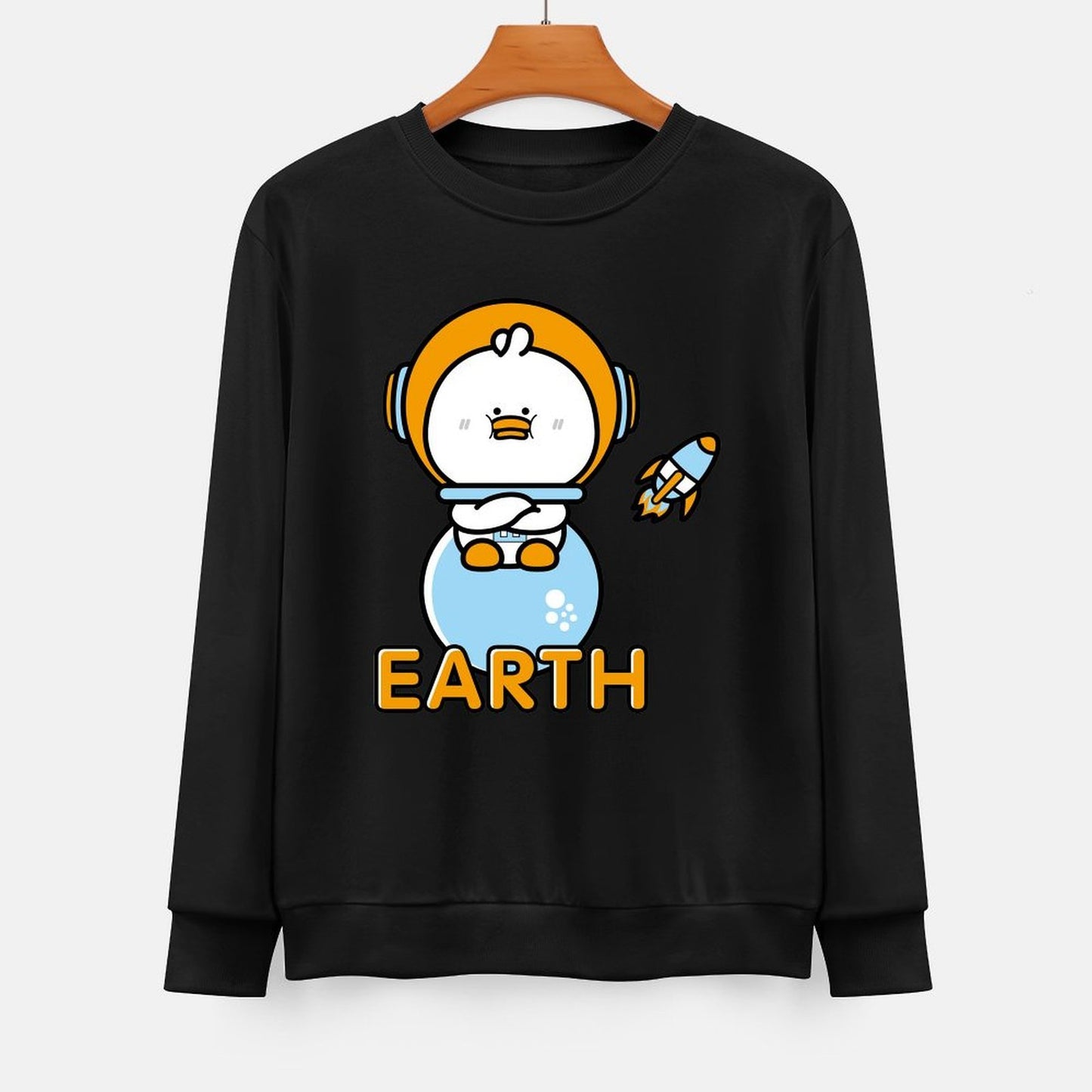 Front Patterned Long Sleeve TopClassic Fit TrueComfort