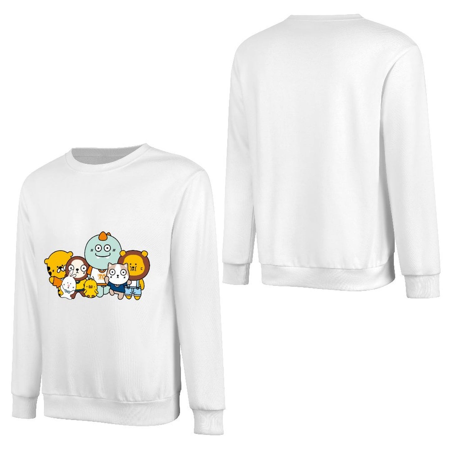 Front Patterned Long Sleeve TopLifestyle Sharp