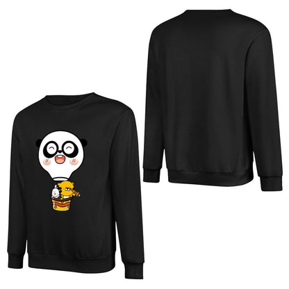 Front Patterned Long Sleeve TopChill Basic