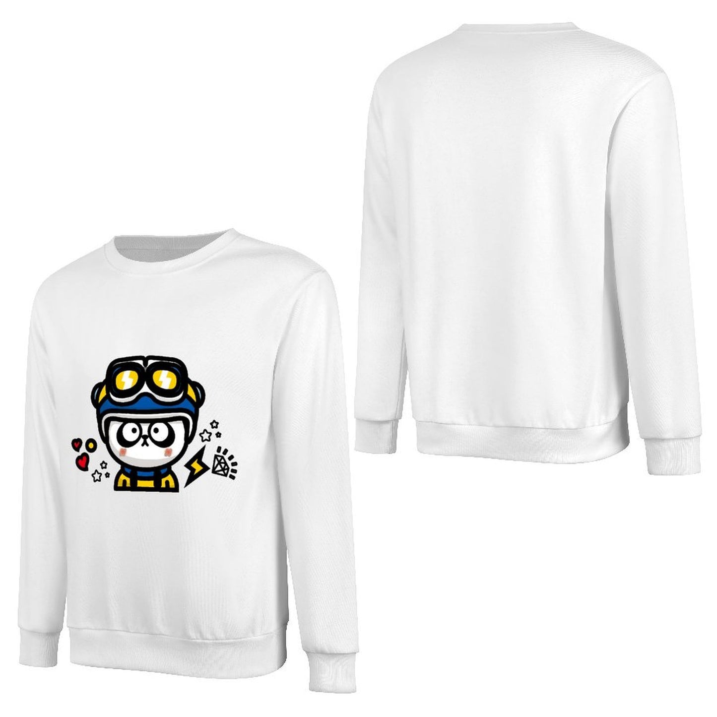 Front Patterned Long Sleeve TopCasual Fresh