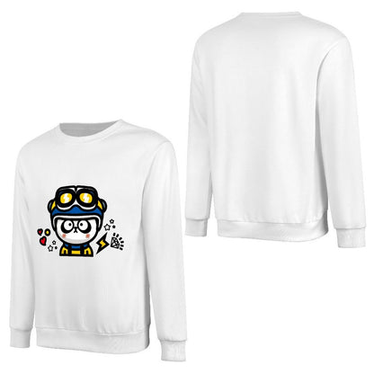 Front Patterned Long Sleeve TopCasual Fresh