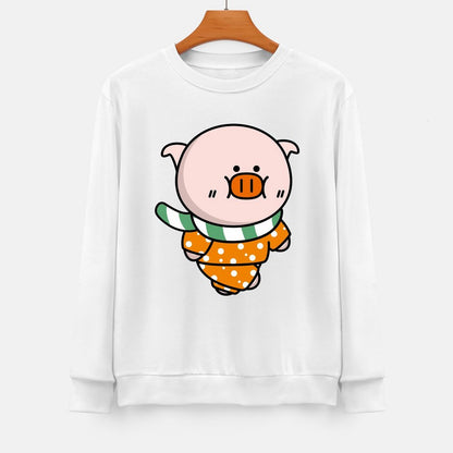 Front Patterned Long Sleeve TopSlim Fit SoftWear