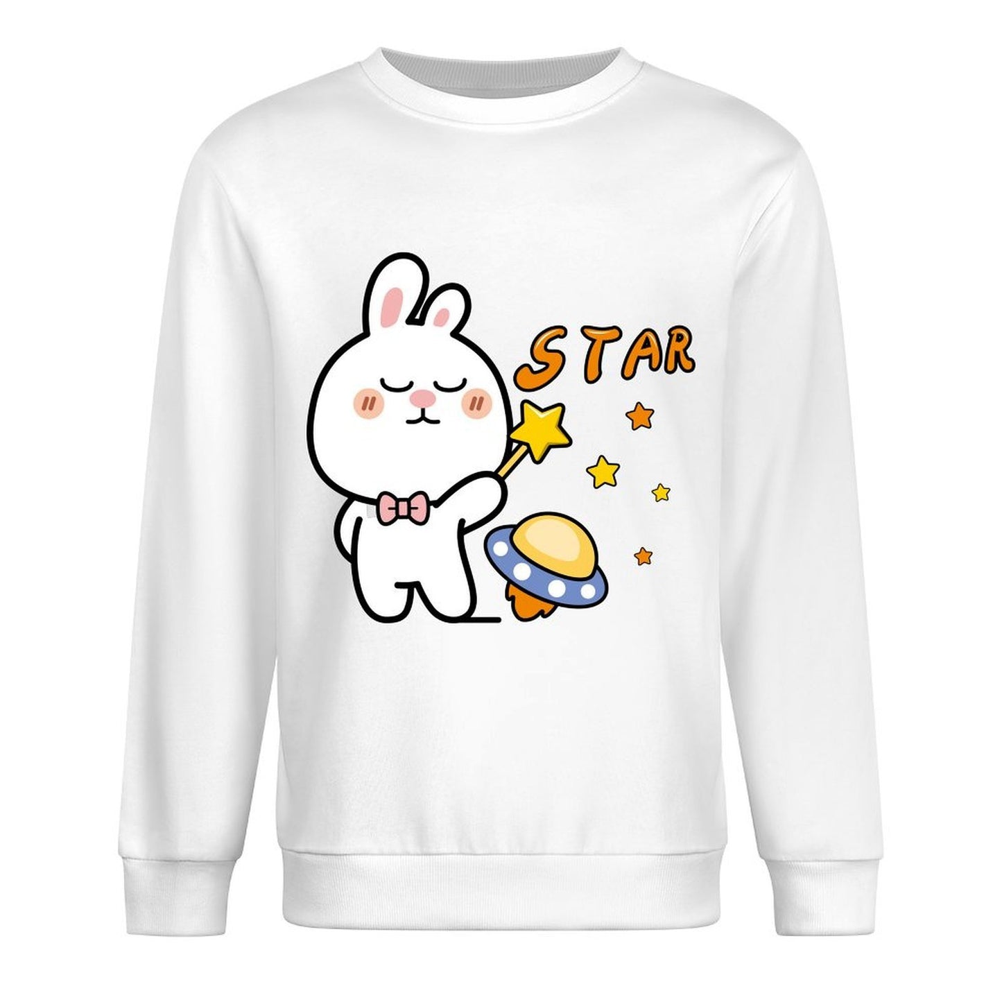 Front Patterned Long Sleeve TopClean AllSeason